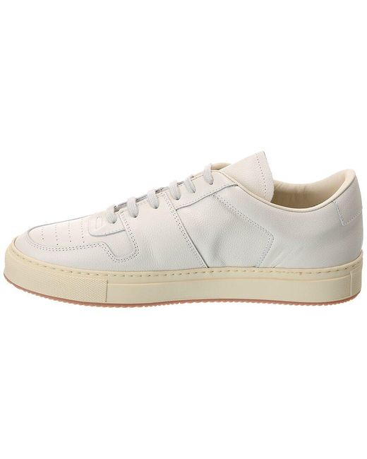 Common Projects White Decades Low Leather Sneaker for men