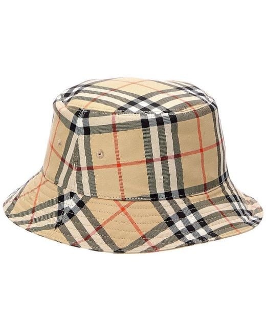 Burberry Natural Check Bucket Hat
