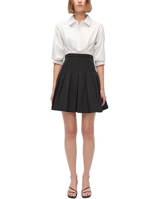 Jonathan Simkhai Black Sinclair Combo Mini Dress