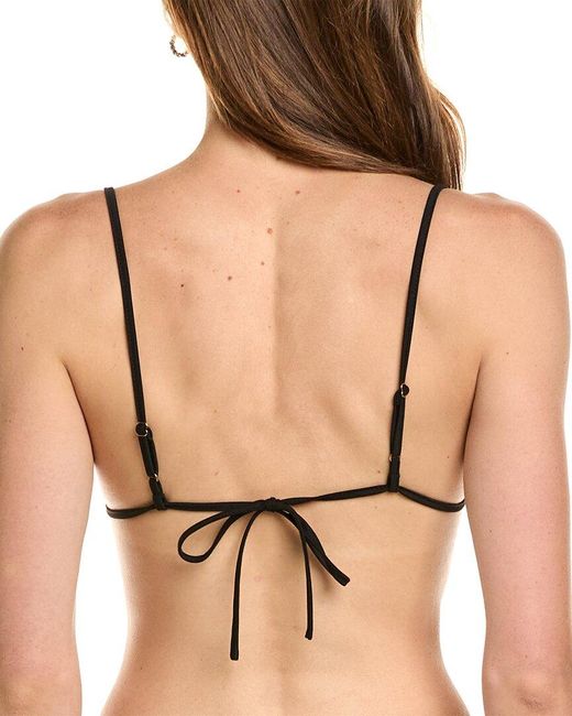 WeWoreWhat Black Ruched Bandeau Top
