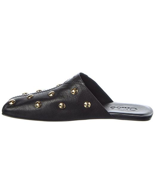 Chloé Black Rita Leather Mule