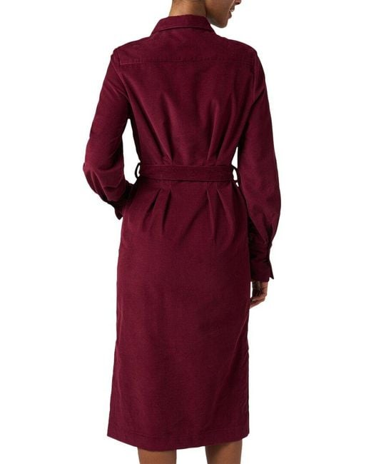 Ines De La Fressange Paris Red Rosabella Shirtdress