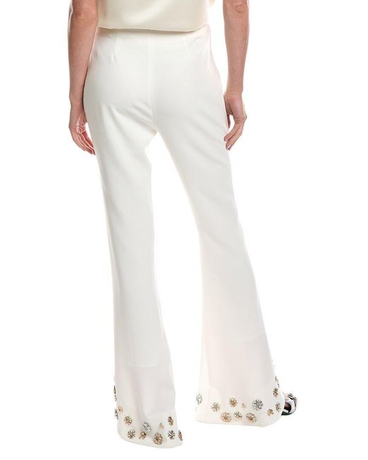 Cinq À Sept White Tumbling Flowers Veronie Pant