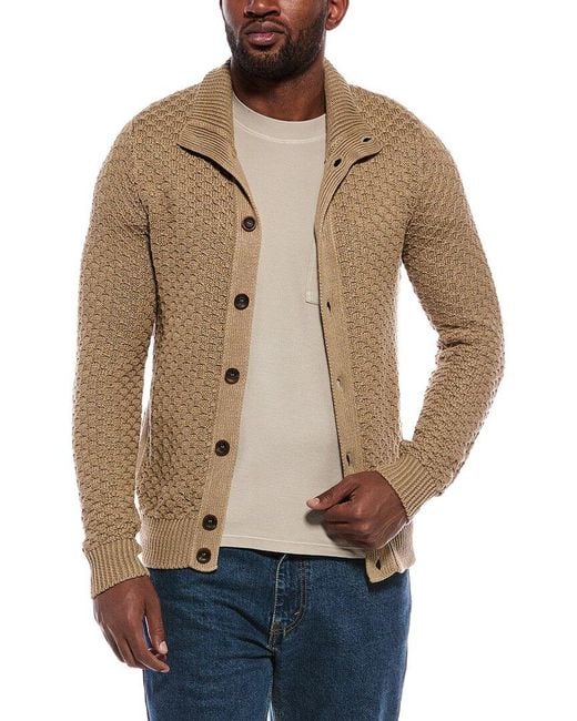 Slowear Natural Incotex Linen-Blend Cardigan for men
