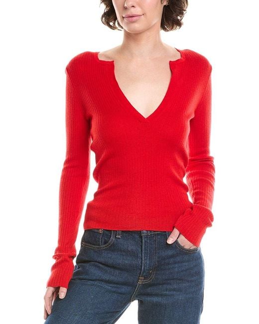 Max Mara Red Urlo Silk & Cashmere-Blend Sweater