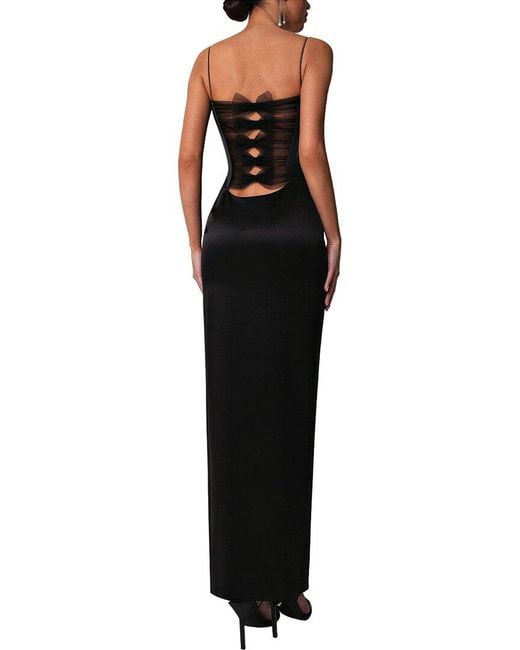 Linda Charm Black Maxi Dress