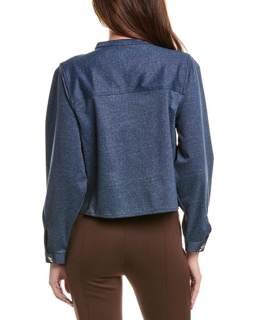 Vince Camuto Blue Double-Breasted Jacket