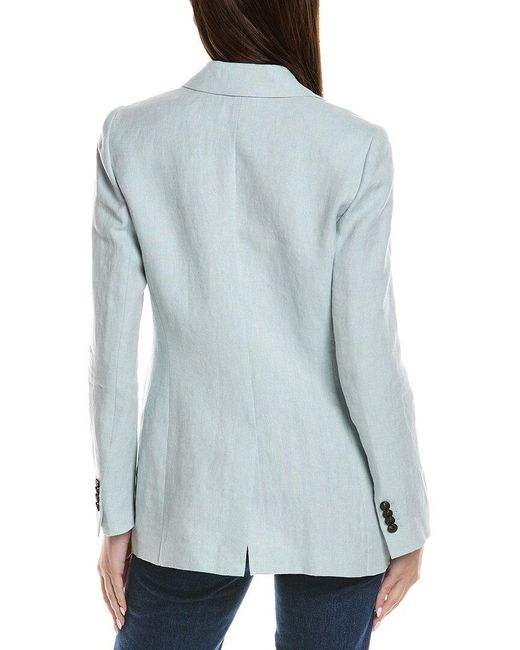 Lafayette 148 New York Blue Genova Blazer