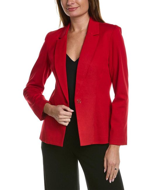 Nanette Lepore Red Miracle Ponte Jacket