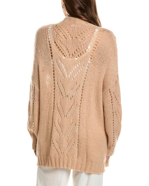 RED Valentino Natural Mohair-Blend Cardigan