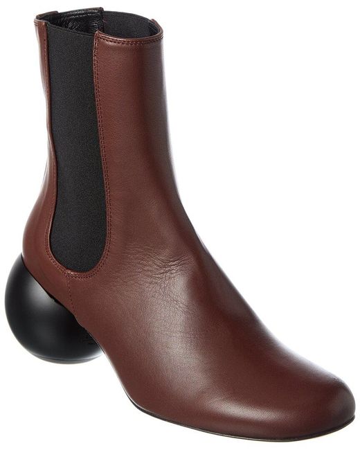 Weekend Brown Max Mara Leather Boot