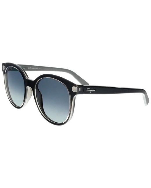 Ferragamo Blue 53mm Sunglasses