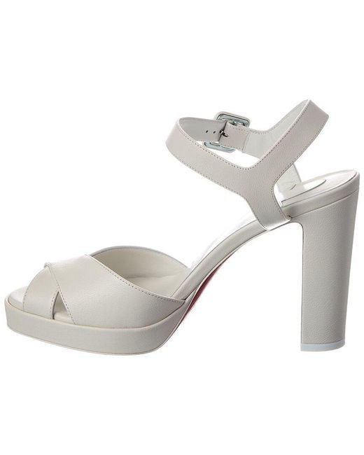 Christian Louboutin Metallic Cora 100 Leather Sandal