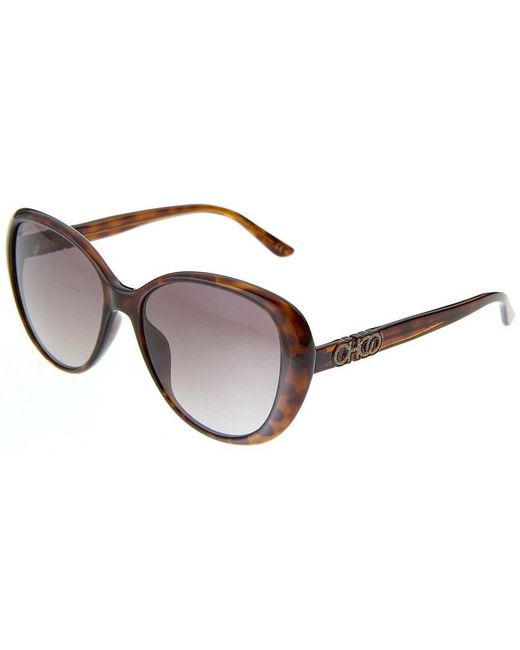 Jimmy Choo Amira/g/s 57mm Sunglasses in Brown Lyst