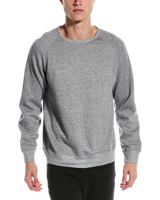 Slate & Stone Gray Raglan Fleece Crewneck Sweatshirt for men