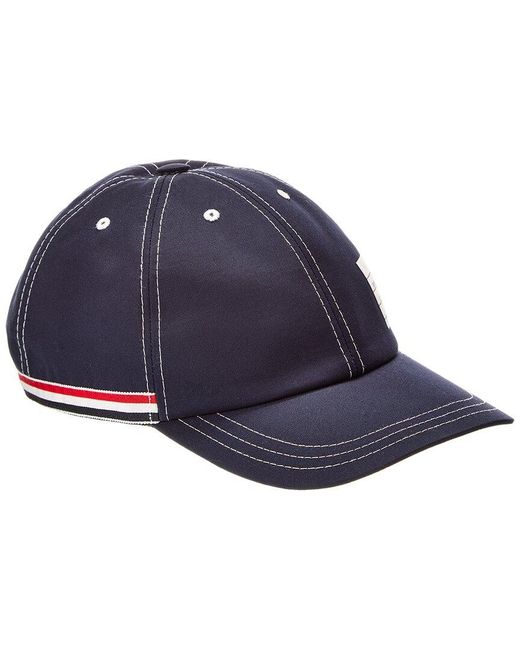 Thom Browne Blue 6-Panel Baseball Cap for men