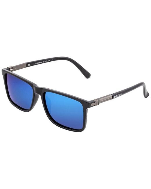 Breed Blue Bsg063Bl 56Mm Polarized Sunglasses for men