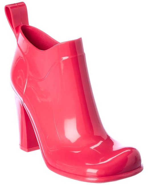 Bottega Veneta Pink Shine Rubber Bootie