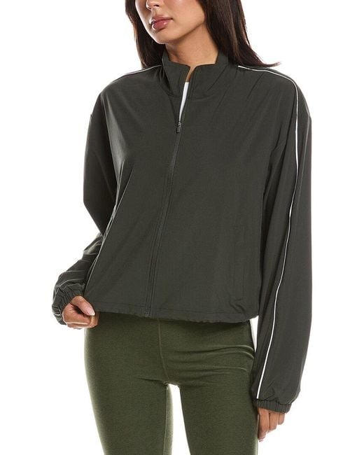 Beyond Yoga Green Track Jacket