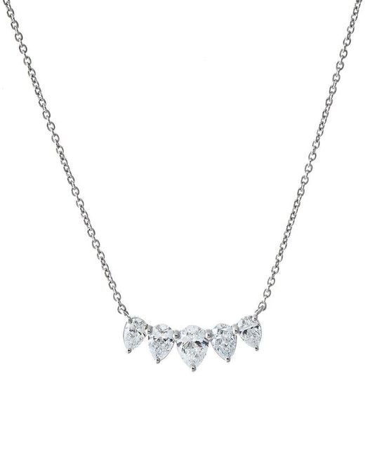 By Adina Eden Metallic 14K 0.80 Ct. Tw. Lab-Grown Diamond Necklace