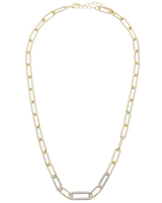 Juvell Metallic 18k Two-tone Plated Twisted Cable Necklace