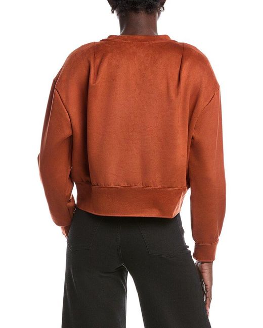 Kenneth Cole Orange Microsuede Scuba Jacket
