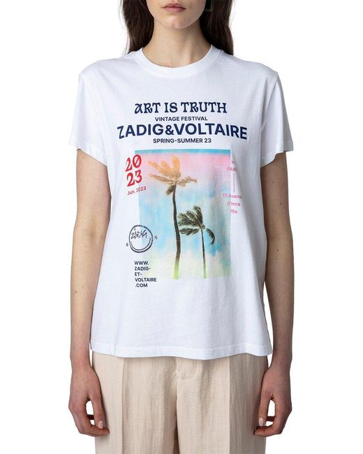 Zadig & Voltaire White Zoe T-shirt