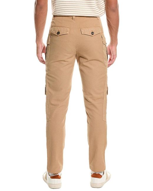 Brunello Cucinelli Black Easy Fit Cargo Pant for men