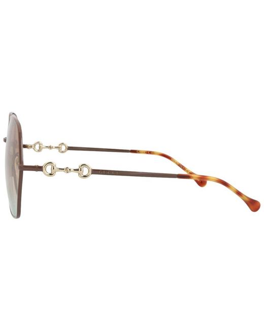 Gucci White 51Mm Sunglasses