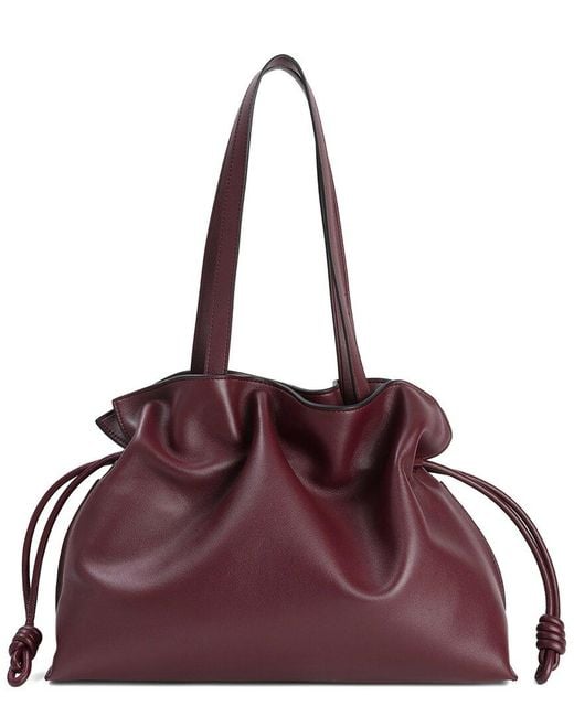 Tiffany & Fred Paris Purple Smooth Leather Tote