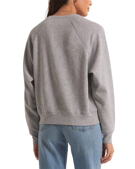 Z Supply Gray Nyc Vintage Sweatshirt