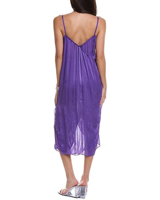IRO Purple Peria Midi Dress
