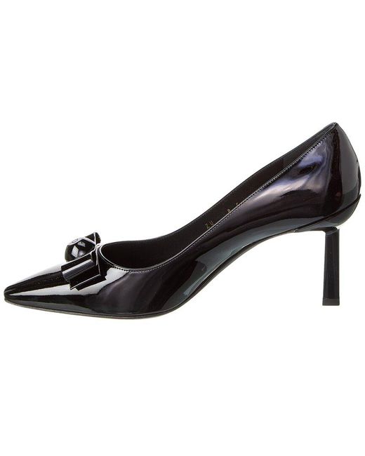 Ferragamo Black Katrin Patent Pump