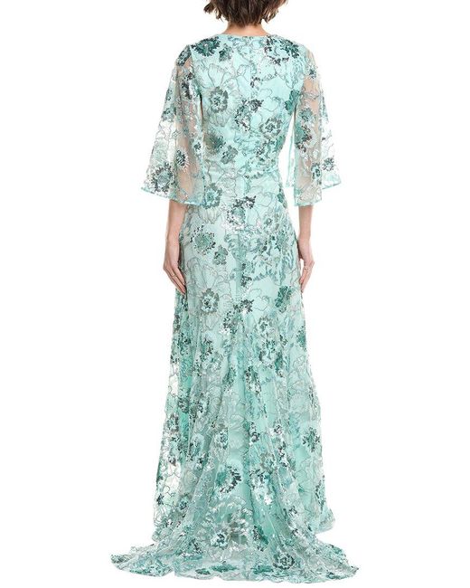 Jovani Blue Sequin Gown