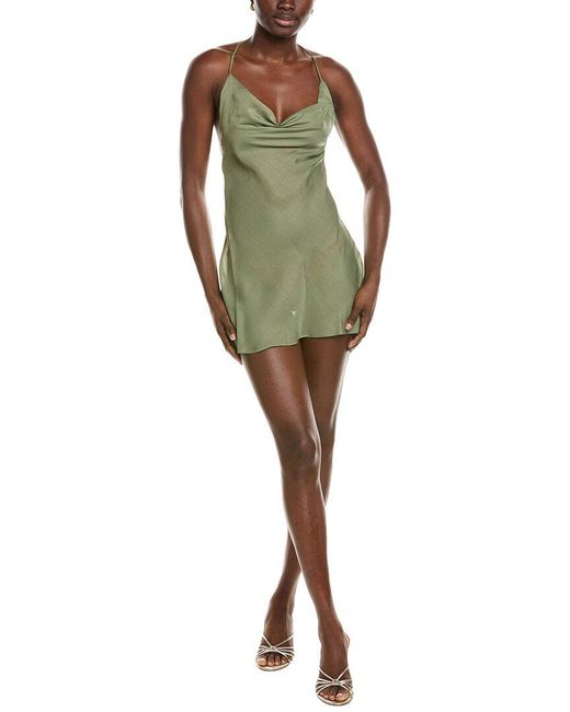 GUIZIO Green 2Pc Slip Dress & Thong