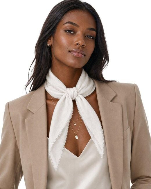 Blue Pacific Brown Solid Cashmere-Blend Neckerchief