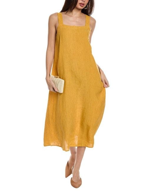 Eileen Fisher Yellow Linen Tank Dress