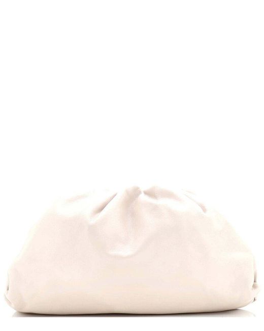 Bottega Veneta Natural Beige Leather The Pouch Teen (authentic Pre-loved)