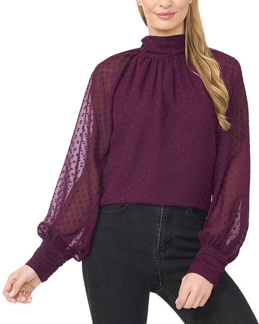 Cece Purple Blouse
