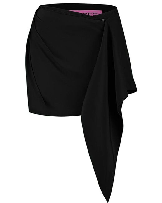 GAUGE81 Black Himeji Silk Mini Skirt