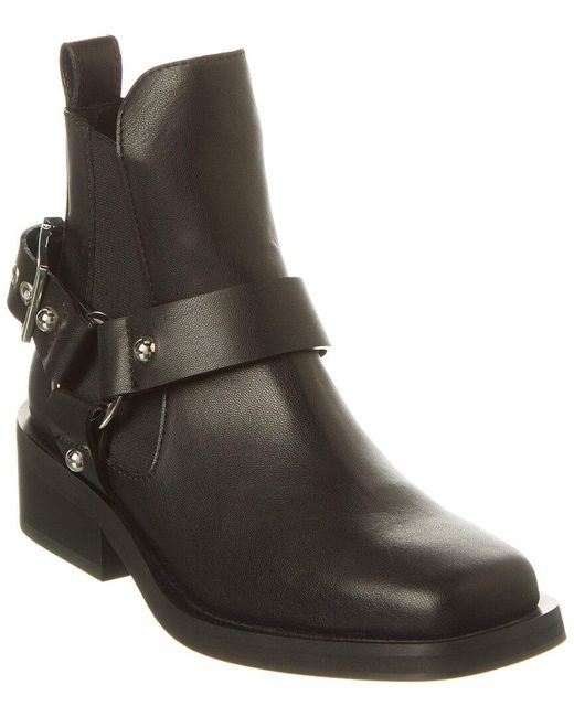 Ganni Black Biker Low Cut Chelsea Boot