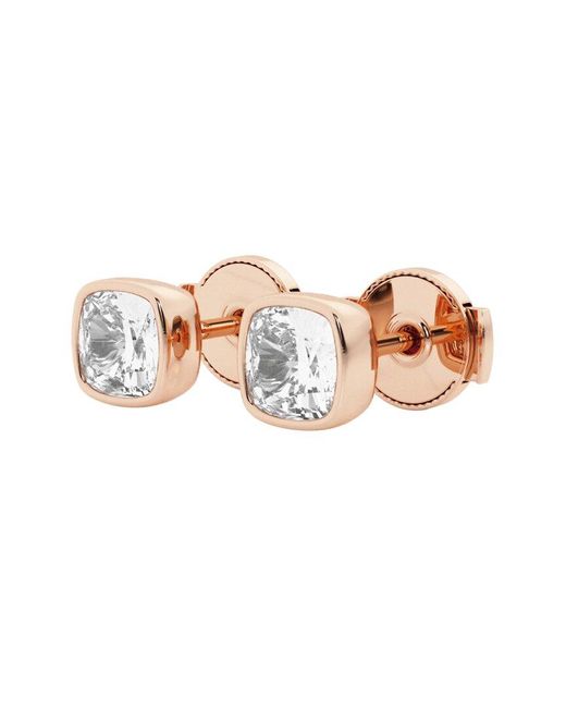 Lab Grown Diamonds Metallic 14K Rose 1.00 Ct. Tw. Lab-Grown Diamond Studs