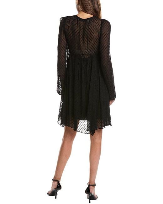 IRO Black Dixon Mini Dress
