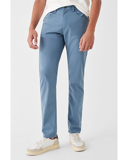 Faherty Brand Blue Movement 5-pocket Pant for men