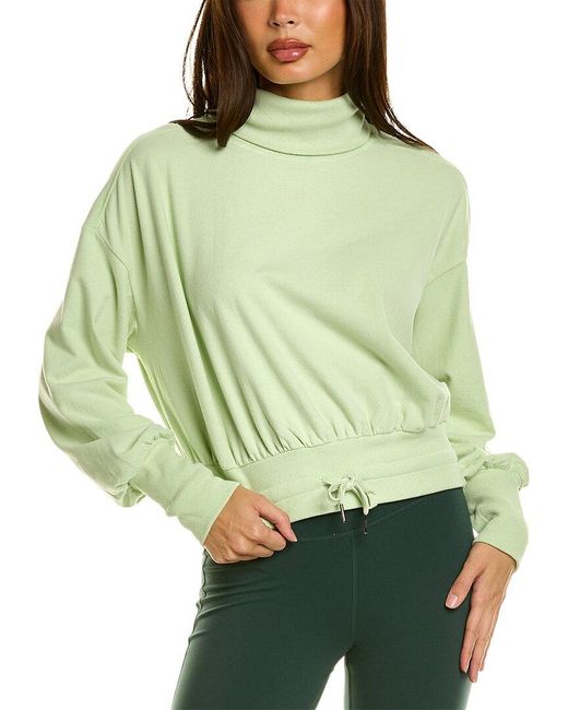 Sweaty Betty Melody Luxe Fleece Pullover in Green | Lyst Canada