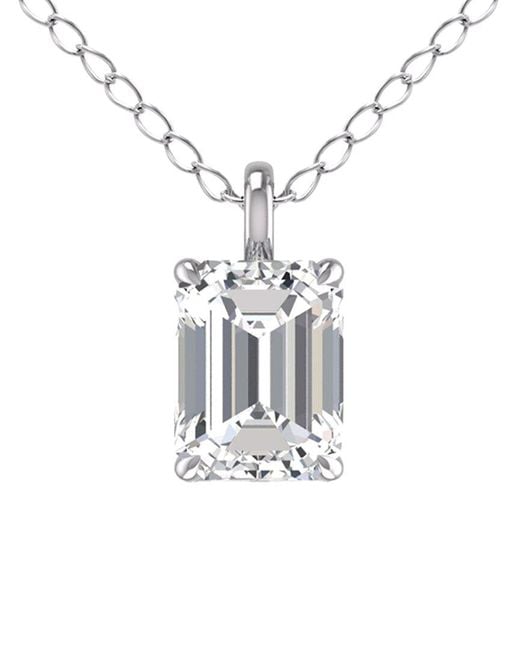 Lab Grown Diamonds White 14k 0.75 Ct. Tw. Lab Grown Diamond Necklace