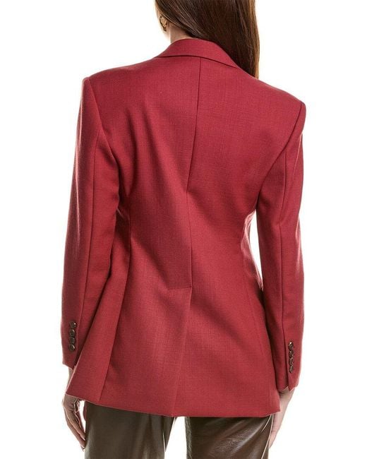 Brunello Cucinelli Red Wool Blazer