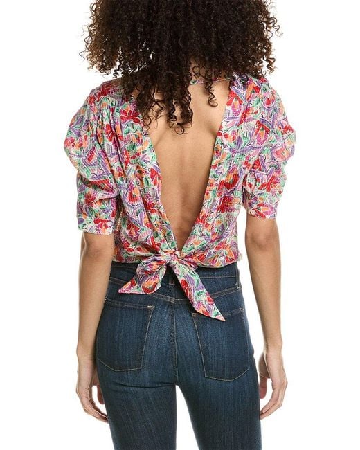 Ba&sh Red Blouse