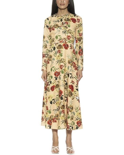 Alexia Admor Metallic Ophelia A-Line Dress