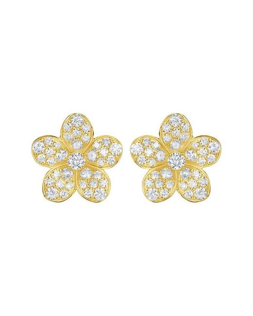 Sabrina Designs Metallic 14K 0.83 Ct. Tw. Diamond Flower Studs